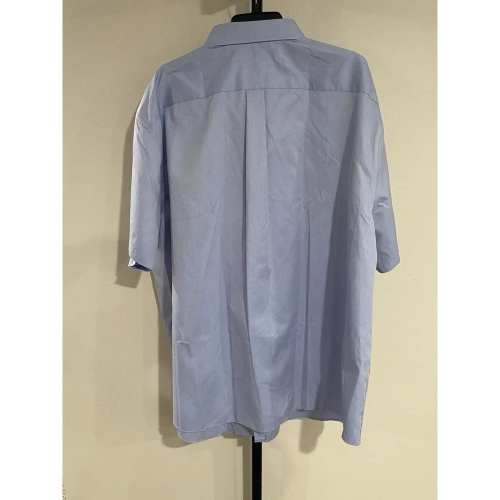 Travel Smart Men Shirt 4XLT Button TALL Man Non Iron BLUE BRAND NEW $59.50 - Picture 6 of 6